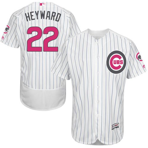 Cubs #22 Jason Heyward White(Blue Strip) Flexbase Authentic Collection Mother's Day Stitched MLB Jersey Cubs #22 Jason Heyward White(Blue Strip) Flexbase Authentic Collection Mother's Day Stitched MLB Jersey