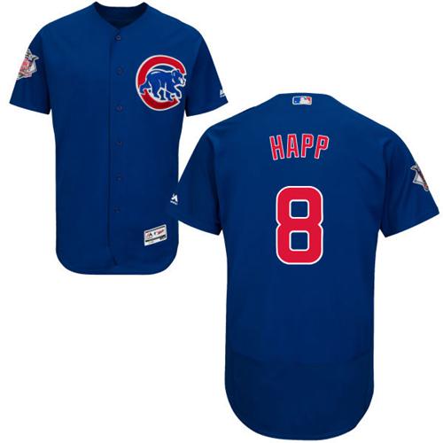 Cubs #8 Ian Happ Blue Flexbase Authentic Collection Stitched MLB Jersey Cubs #8 Ian Happ Blue Flexbase Authentic Collection Stitched MLB Jersey