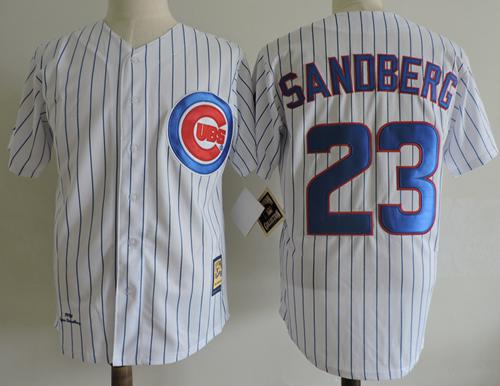 Mitchell And Ness 1990 Cubs #23 Ryne Sandberg White Throwback Stitched MLB Jersey Mitchell And Ness 1990 Cubs #23 Ryne Sandberg White Throwback Stitched MLB Jersey