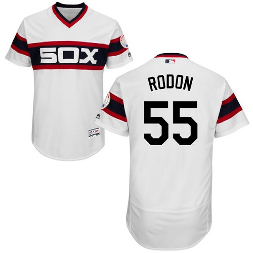 White Sox #55 Carlos Rodon White Flexbase Authentic Collection Alternate Home Stitched MLB Jersey White Sox #55 Carlos Rodon White Flexbase Authentic Collection Alternate Home Stitched MLB Jersey