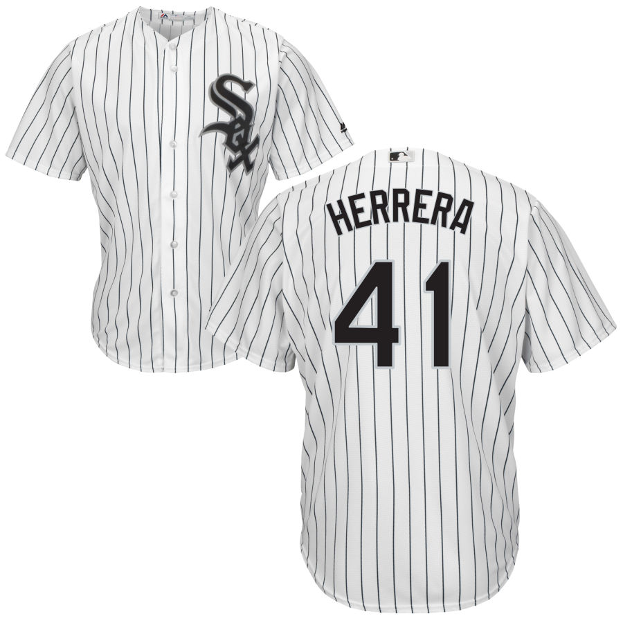 White Sox #41 Kelvin Herrera Cool Base White Stitched MLB Jersey White Sox #41 Kelvin Herrera Cool Base White Stitched MLB Jersey
