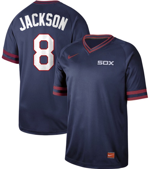 Nike White Sox #8 Bo Jackson Navy Authentic Cooperstown Collection Stitched MLB Jerseys Nike White Sox #8 Bo Jackson Navy Authentic Cooperstown Collection Stitched MLB Jerseys