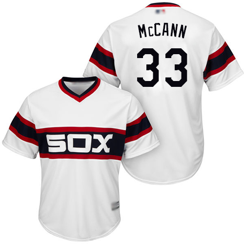 White Sox #33 James McCann White New Cool Base Stitched MLB Jersey