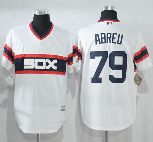 White Sox #79 Jose Abreu White New Cool Base Alternate Home Stitched MLB Jersey White Sox #79 Jose Abreu White New Cool Base Alternate Home Stitched MLB Jersey