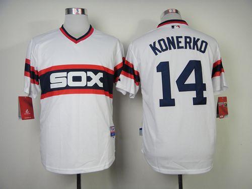 White Sox #14 Paul Konerko White Alternate Home Cool Base Stitched MLB Jersey White Sox #14 Paul Konerko White Alternate Home Cool Base Stitched MLB Jersey