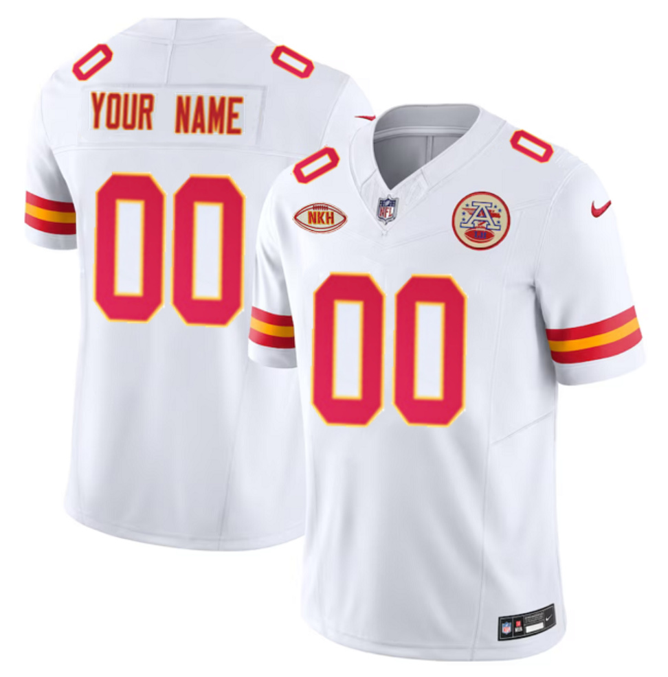 Men's Kansas City Chiefs Active Player Custom White 2023 F.U.S.E. Vapor Untouchable Limited Stitched Football Jersey Men's Kansas City Chiefs Active Player Custom White 2023 F.U.S.E. Vapor Untouchable Limited Stitched Football Jersey