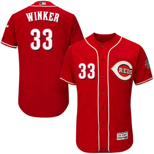 Reds #33 Jesse Winker Red Flexbase Authentic Collection Stitched MLB Jersey Reds #33 Jesse Winker Red Flexbase Authentic Collection Stitched MLB Jersey