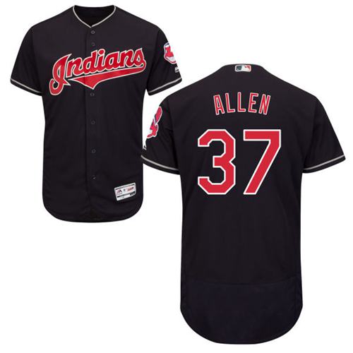 Indians #37 Cody Allen Navy Blue Flexbase Authentic Collection Stitched MLB Jersey Indians #37 Cody Allen Navy Blue Flexbase Authentic Collection Stitched MLB Jersey