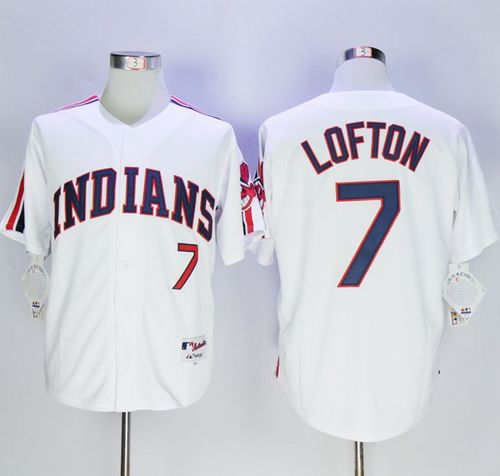 Indians #7 Kenny Lofton White 1978 Turn Back The Clock Stitched MLB Jersey Indians #7 Kenny Lofton White 1978 Turn Back The Clock Stitched MLB Jersey
