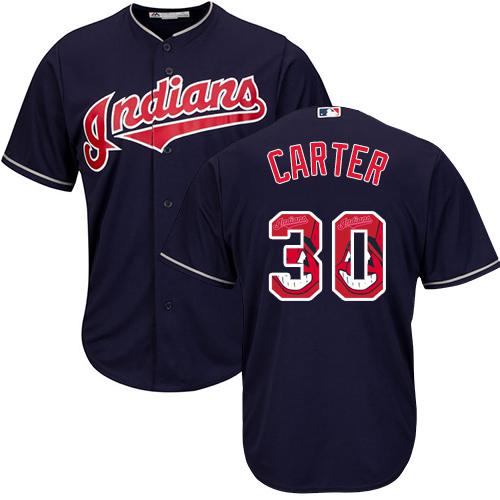 Indians #30 Joe Carter Navy Blue Team Logo Fashion Stitched MLB Jersey Indians #30 Joe Carter Navy Blue Team Logo Fashion Stitched MLB Jersey