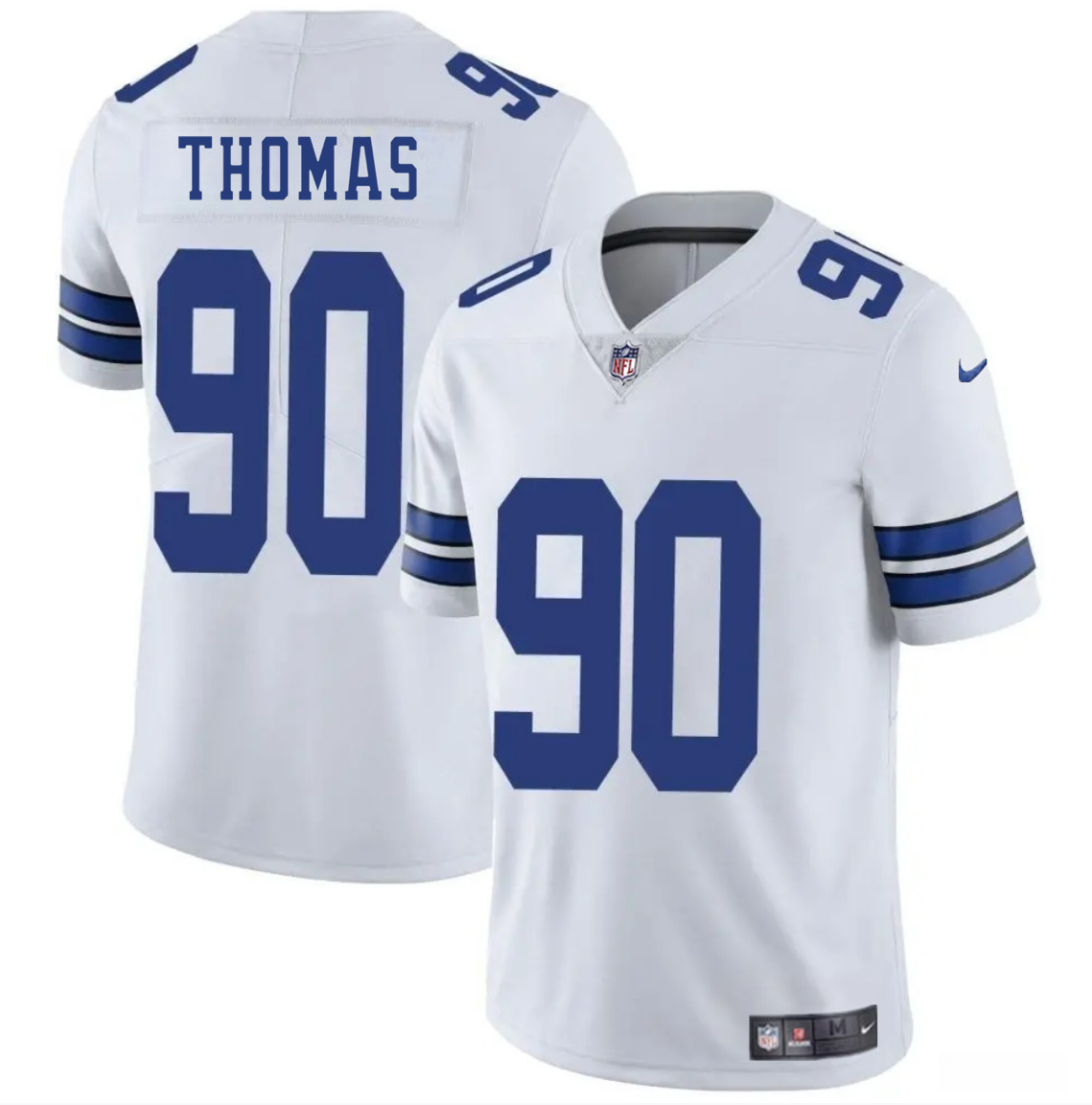 Men's Dallas Cowboys #90 Solomon Thomas White 2025 Vapor Untouchable Limited Stitched Football Jersey Men's Dallas Cowboys #90 Solomon Thomas White 2025 Vapor Untouchable Limited Stitched Football Jersey