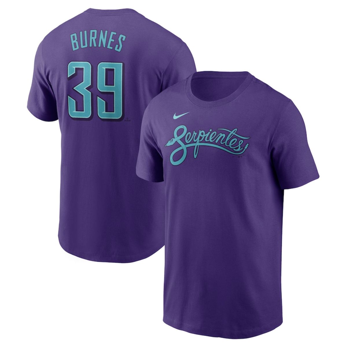 Men's Arizona Diamondbacks #39 Corbin Burnes Purple 2025 City Connect Name & Number T-Shirt Men's Arizona Diamondbacks #39 Corbin Burnes Purple 2025 City Connect Name & Number T-Shirt