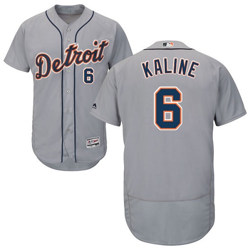 Tigers #6 Al Kaline Grey Flexbase Authentic Collection Stitched MLB Jersey Tigers #6 Al Kaline Grey Flexbase Authentic Collection Stitched MLB Jersey