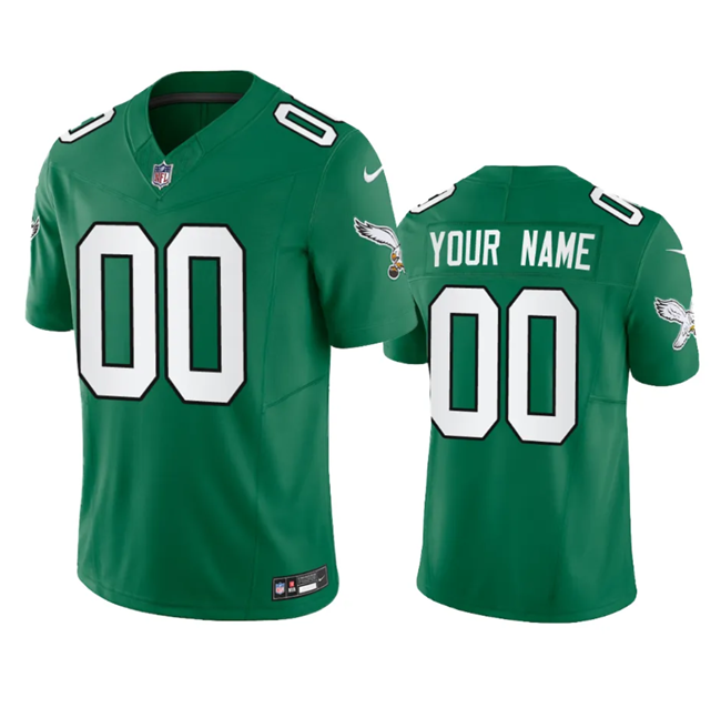 Men's Philadelphia Eagles Active Player Custom Green 2023 F.U.S.E. Vapor Untouchable Stitched Football Jersey Men's Philadelphia Eagles Active Player Custom Green 2023 F.U.S.E. Vapor Untouchable Stitched Football Jersey