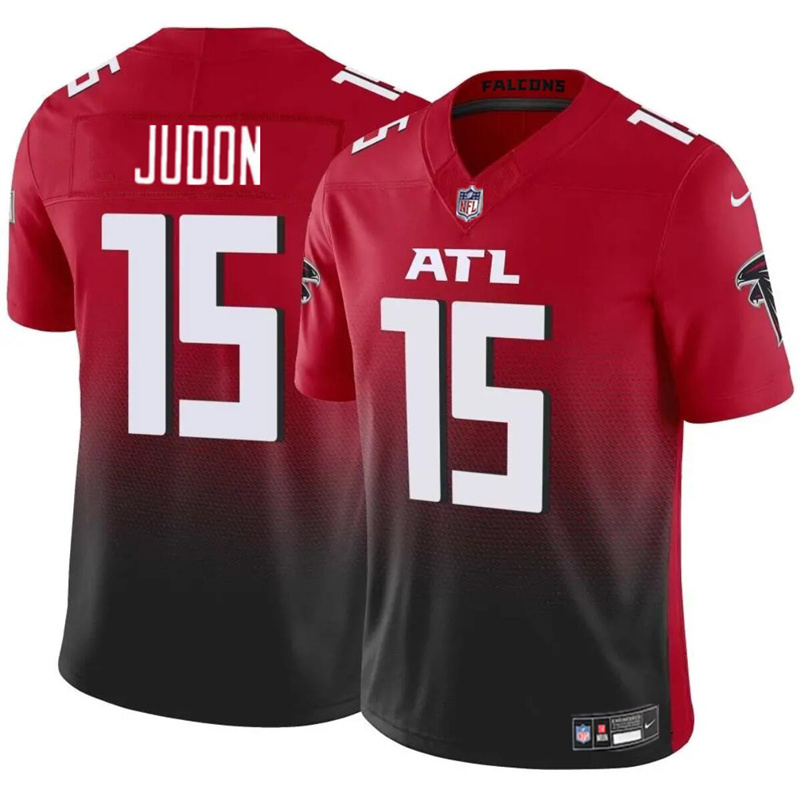 Men's Atlanta Falcons #15 Matthew Judon Red/Black 2024 F.U.S.E Vapor Untouchable Limited Stitched Football Jersey Men's Atlanta Falcons #15 Matthew Judon Red/Black 2024 F.U.S.E Vapor Untouchable Limited Stitched Football Jersey