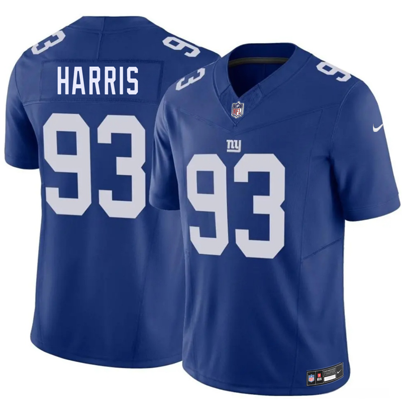 Men's New York Giants #93 Shelby Harris Blue 2026 F.U.S.E. Vapor Untouchable Limited Stitched Jersey