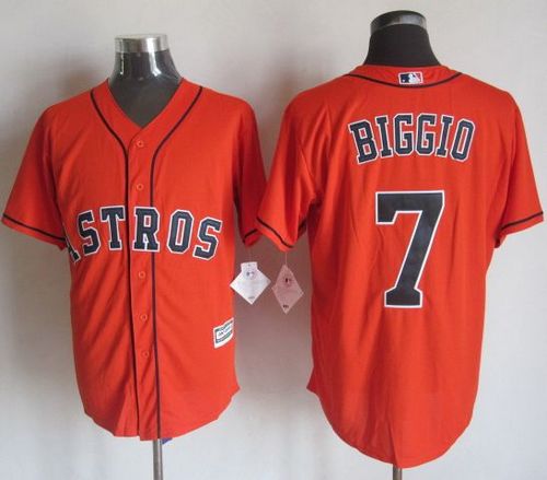 Astros #7 Craig Biggio Orange New Cool Base Stitched MLB Jersey Astros #7 Craig Biggio Orange New Cool Base Stitched MLB Jersey