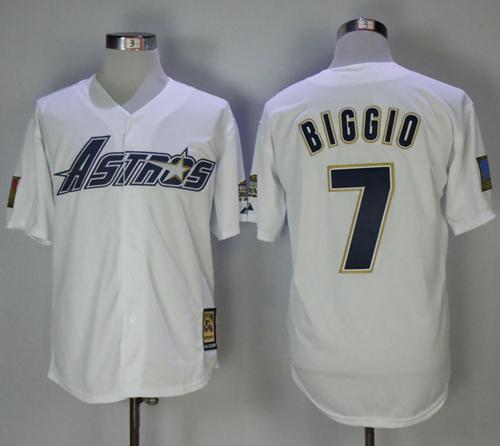 Astros #7 Craig Biggio White 1981 Turn Back The Clock Stitched MLB Jersey Astros #7 Craig Biggio White 1981 Turn Back The Clock Stitched MLB Jersey