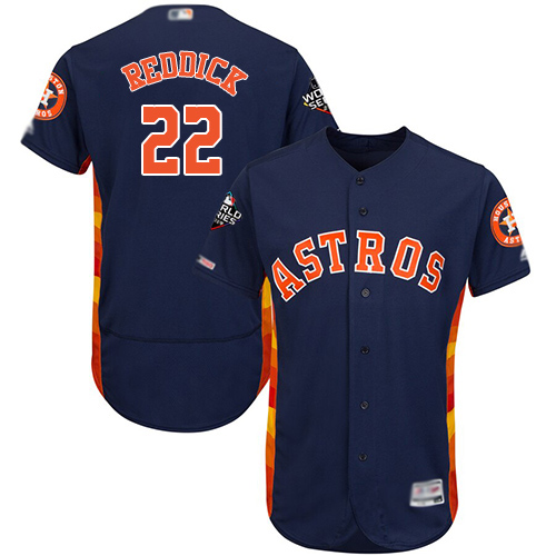 Astros #22 Josh Reddick Navy Blue Flexbase Authentic Collection 2019 World Series Bound Stitched MLB Jersey Astros #22 Josh Reddick Navy Blue Flexbase Authentic Collection 2019 World Series Bound Stitched MLB Jersey