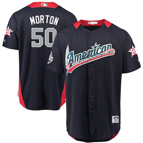 Astros #50 Charlie Morton Navy Blue 2018 All-Star American League Stitched MLB Jersey Astros #50 Charlie Morton Navy Blue 2018 All-Star American League Stitched MLB Jersey