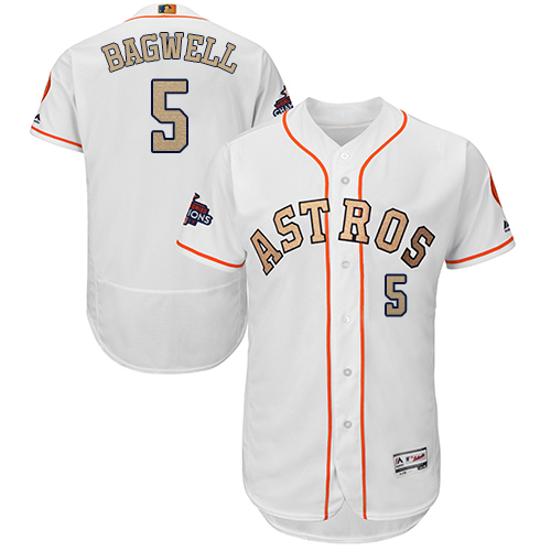 Astros #5 Jeff Bagwell White FlexBase Authentic 2018 Gold Program Cool Base Stitched MLB Jersey Astros #5 Jeff Bagwell White FlexBase Authentic 2018 Gold Program Cool Base Stitched MLB Jersey