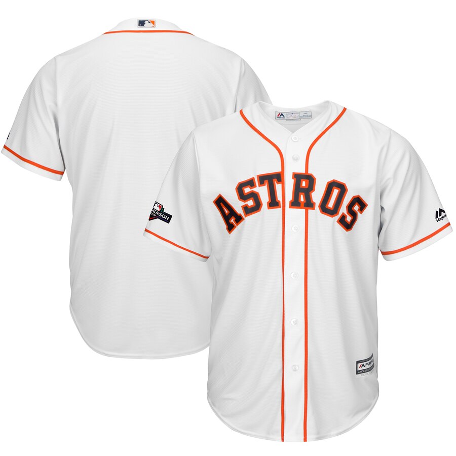Houston Astros Majestic 2019 Postseason Official Cool Base Player Jersey White Houston Astros Majestic 2019 Postseason Official Cool Base Player Jersey White