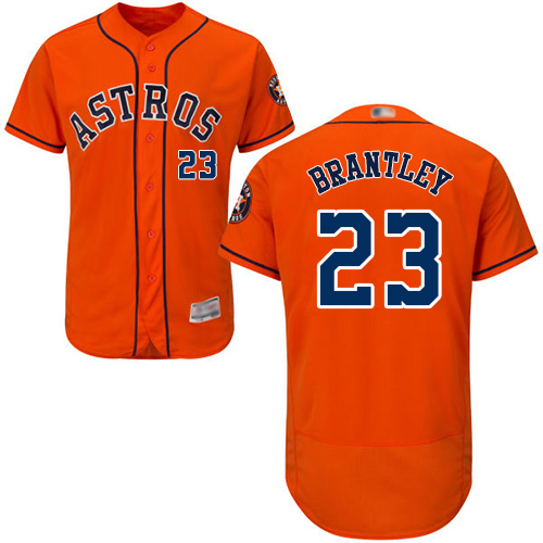 Astros #23 Michael Brantley Orange Flexbase Authentic Collection Stitched MLB Jersey Astros #23 Michael Brantley Orange Flexbase Authentic Collection Stitched MLB Jersey