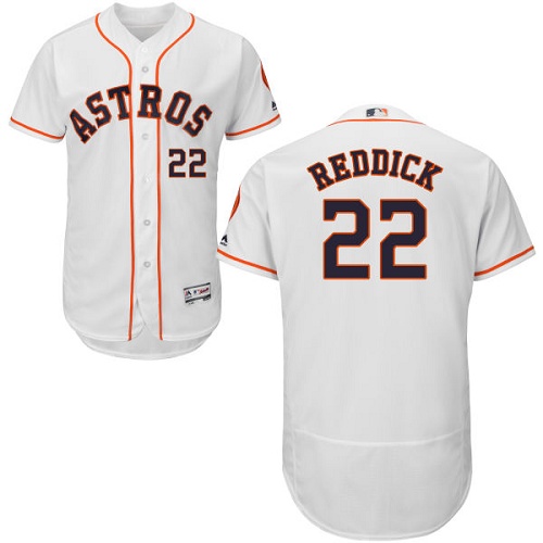 Astros #22 Josh Reddick White Flexbase Authentic Collection Stitched MLB Jersey Astros #22 Josh Reddick White Flexbase Authentic Collection Stitched MLB Jersey