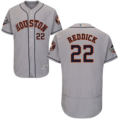 Astros #22 Josh Reddick Grey Flexbase Authentic Collection 2019 World Series Bound Stitched MLB Jersey Astros #22 Josh Reddick Grey Flexbase Authentic Collection 2019 World Series Bound Stitched MLB Jersey