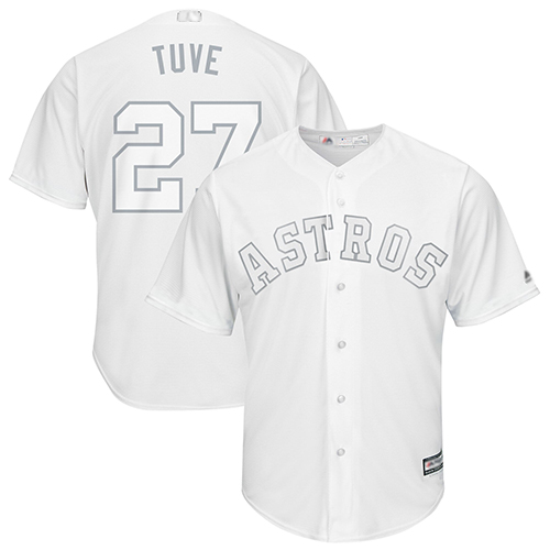 Astros #27 Jose Altuve White "Tuve" Players Weekend Cool Base Stitched MLB Jersey Astros #27 Jose Altuve White "Tuve" Players Weekend Cool Base Stitched MLB Jersey