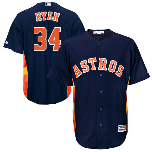 Astros #34 Nolan Ryan Navy Blue New Cool Base Stitched MLB Jersey Astros #34 Nolan Ryan Navy Blue New Cool Base Stitched MLB Jersey