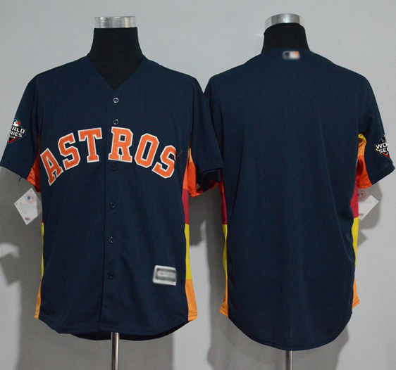 Astros Blank Navy Blue New Cool Base 2019 World Series Bound Stitched MLB Jersey Astros Blank Navy Blue New Cool Base 2019 World Series Bound Stitched MLB Jersey