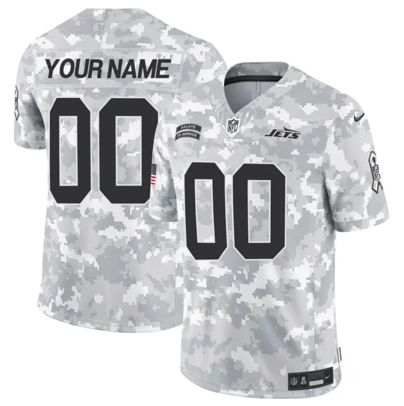 Men's New York Jets Active Player Custom 2024 F.U.S.E Arctic Camo Salute to Service Limited Stitched Football Jersey Men's New York Jets Active Player Custom 2024 F.U.S.E Arctic Camo Salute to Service Limited Stitched Football Jersey