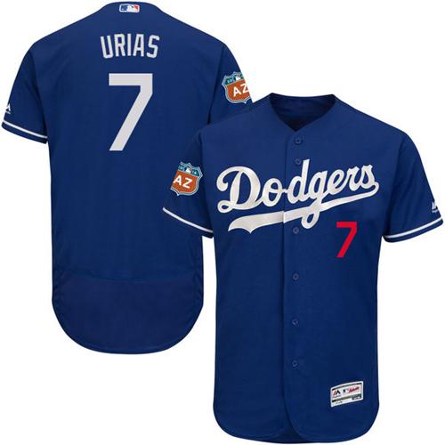 Dodgers #7 Julio Urias Blue Flexbase Authentic Collection Stitched MLB Jersey Dodgers #7 Julio Urias Blue Flexbase Authentic Collection Stitched MLB Jersey