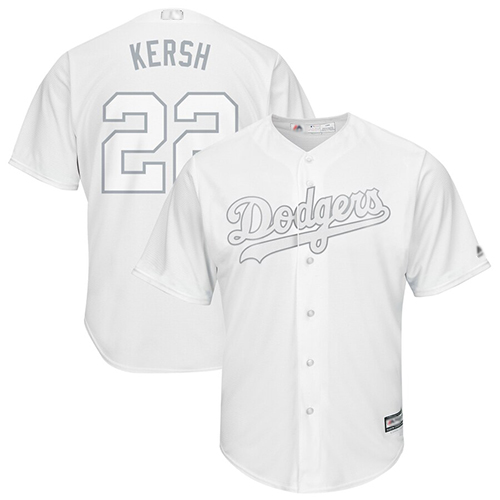 Dodgers #22 Clayton Kershaw White "Kersh" Players Weekend Cool Base Stitched MLB Jersey Dodgers #22 Clayton Kershaw White "Kersh" Players Weekend Cool Base Stitched MLB Jersey