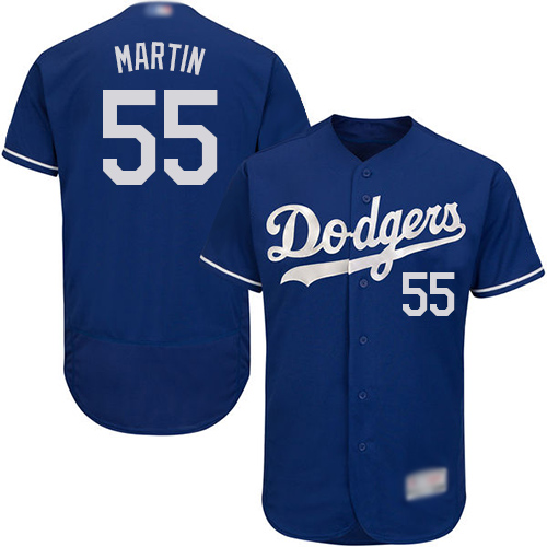 Dodgers #55 Russell Martin Blue Flexbase Authentic Collection Stitched MLB Jersey Dodgers #55 Russell Martin Blue Flexbase Authentic Collection Stitched MLB Jersey