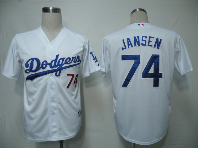 Dodgers #74 Kenley Jansen White Cool Base Stitched MLB Jersey Dodgers #74 Kenley Jansen White Cool Base Stitched MLB Jersey