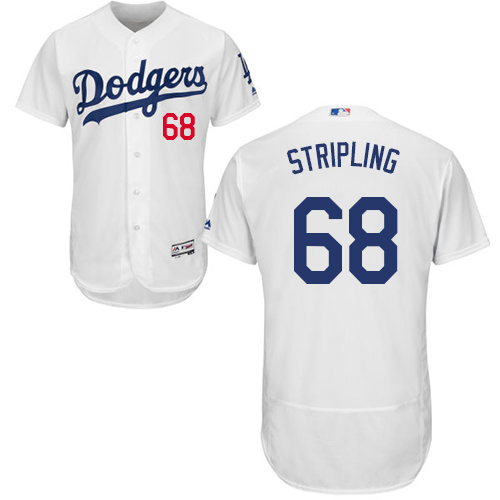 Dodgers #68 Ross Stripling White Flexbase Authentic Collection Stitched MLB Jersey Dodgers #68 Ross Stripling White Flexbase Authentic Collection Stitched MLB Jersey