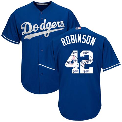 Dodgers #42 Jackie Robinson Blue Team Logo Fashion Stitched MLB Jersey Dodgers #42 Jackie Robinson Blue Team Logo Fashion Stitched MLB Jersey