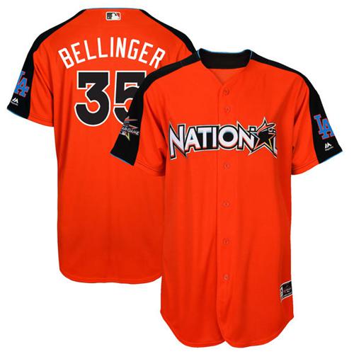 Dodgers #35 Cody Bellinger Orange 2017 All-Star National League Stitched MLB Jersey Dodgers #35 Cody Bellinger Orange 2017 All-Star National League Stitched MLB Jersey