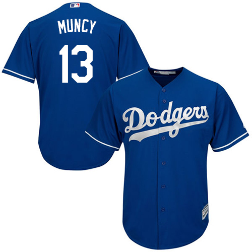 Dodgers #13 Max Muncy Blue New Cool Base Stitched MLB Jersey