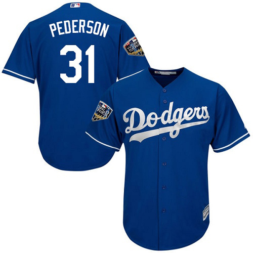 Dodgers #31 Joc Pederson Blue New Cool Base 2018 World Series Stitched MLB Jersey Dodgers #31 Joc Pederson Blue New Cool Base 2018 World Series Stitched MLB Jersey