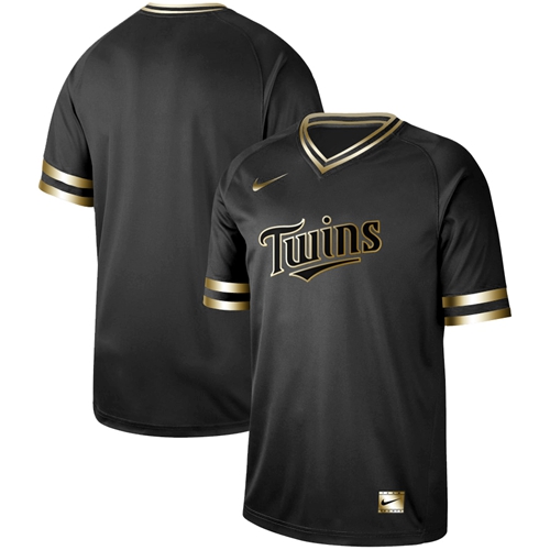 Nike Twins Blank Black Gold Authentic Stitched MLB Jersey Nike Twins Blank Black Gold Authentic Stitched MLB Jersey