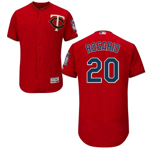 Twins #20 Eddie Rosario Red Flexbase Authentic Collection Stitched MLB Jersey Twins #20 Eddie Rosario Red Flexbase Authentic Collection Stitched MLB Jersey
