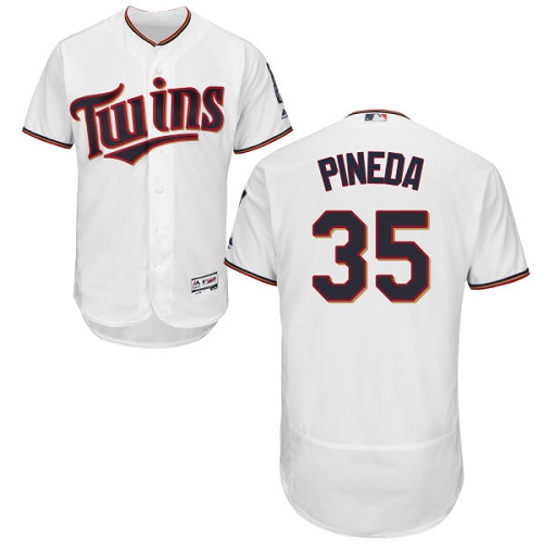 Twins #35 Michael Pineda White Flexbase Authentic Collection Stitched MLB Jersey Twins #35 Michael Pineda White Flexbase Authentic Collection Stitched MLB Jersey