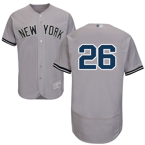 Yankees #26 DJ LeMahieu Grey Flexbase Authentic Collection Stitched MLB Jersey Yankees #26 DJ LeMahieu Grey Flexbase Authentic Collection Stitched MLB Jersey