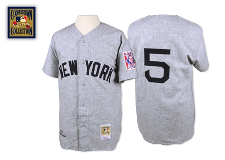 Mitchell And Ness 1939 Yankees #5 Joe DiMaggio Grey Stitched MLB Jersey Mitchell And Ness 1939 Yankees #5 Joe DiMaggio Grey Stitched MLB Jersey