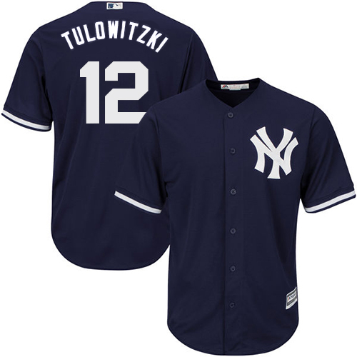 New York Yankees #12 Troy Tulowitzki Majestic Cool Base Jersey Navy New York Yankees #12 Troy Tulowitzki Majestic Cool Base Jersey Navy