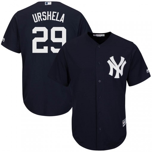 Yankees #29 Gio Urshela Navy Blue New Cool Base Stitched MLB Jersey Yankees #29 Gio Urshela Navy Blue New Cool Base Stitched MLB Jersey