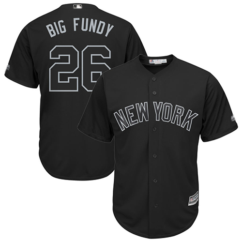 Yankees #26 DJ LeMahieu Black "Big Fundy" Players Weekend Cool Base Stitched MLB Jersey Yankees #26 DJ LeMahieu Black "Big Fundy" Players Weekend Cool Base Stitched MLB Jersey